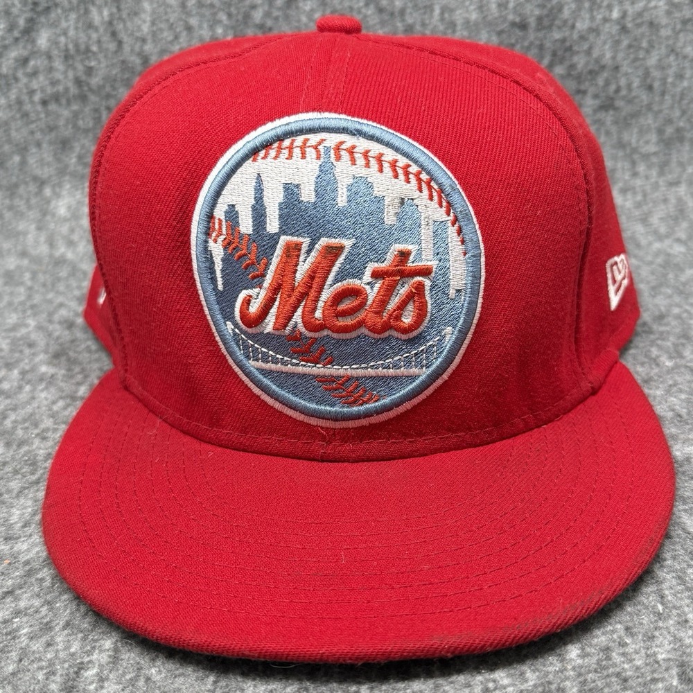 New Era 59Fifty NY Mets 7 3/4 Red Cooperstown 2000 World Series Vintage